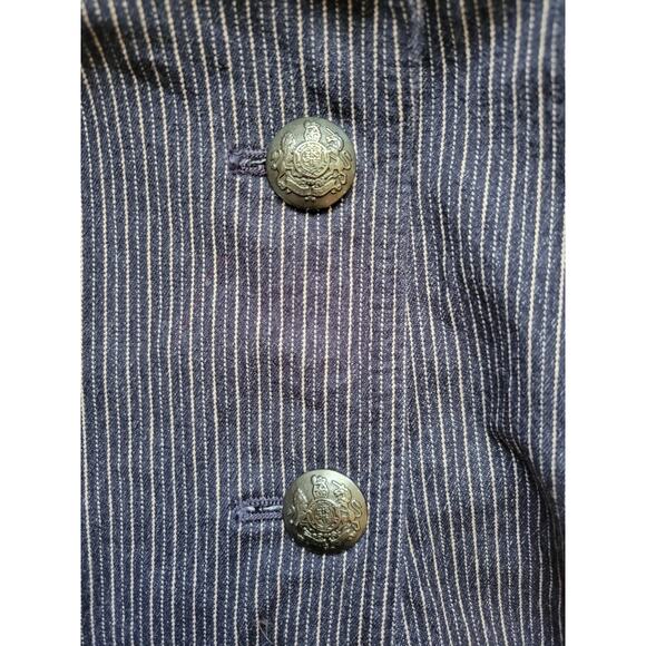 Banana‎ Republic Factory Pinstriped Blazer Academia Professional Career - L - Picture 5 of 8